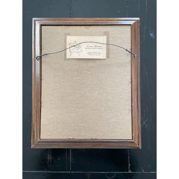 Beautiful Vintage Nevada Winter Print by Loana Beeson Framed - Picture 2 of 2